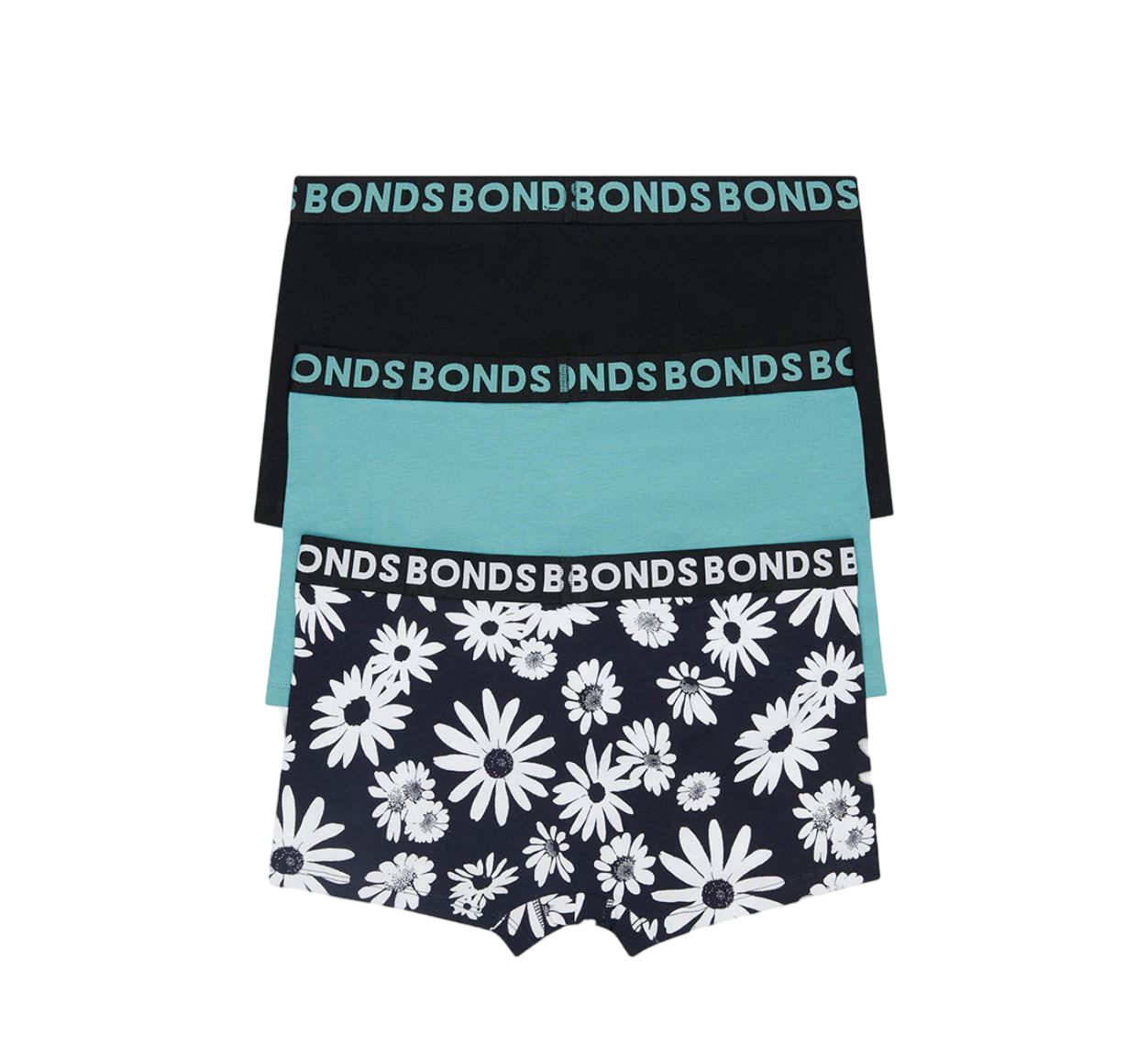 9 x Bonds Mens Everyday Trunks Underwear Flower Multi Black Undies