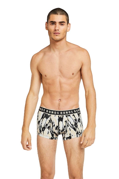 10 x Bonds Fit Trunks Mens Underwear Cream Camouflage Dl5