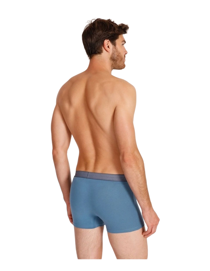 12 X Mens Jockey Comfort Classics Trunks Underwear Blue Pack