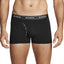 18 X Bonds Mens Guyfront Trunks Underwear Black/Grey/Grey Stripe