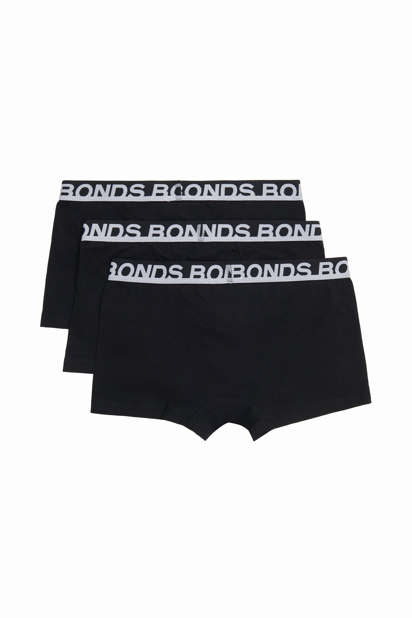 12 X Bonds Mens Everyday Trunks Underwear Black