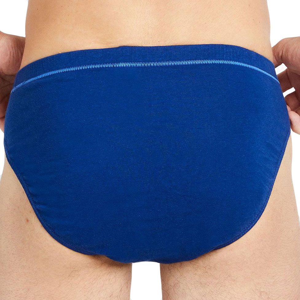 4 x Mens Holeproof Cotton Tunnel Brief Classic Shape Underwear Multi-Coloured