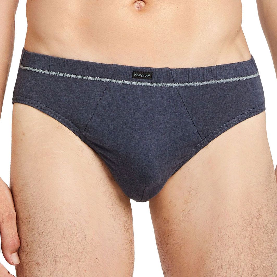 4 x Mens Holeproof Cotton Tunnel Brief Classic Shape Underwear Multi-Coloured