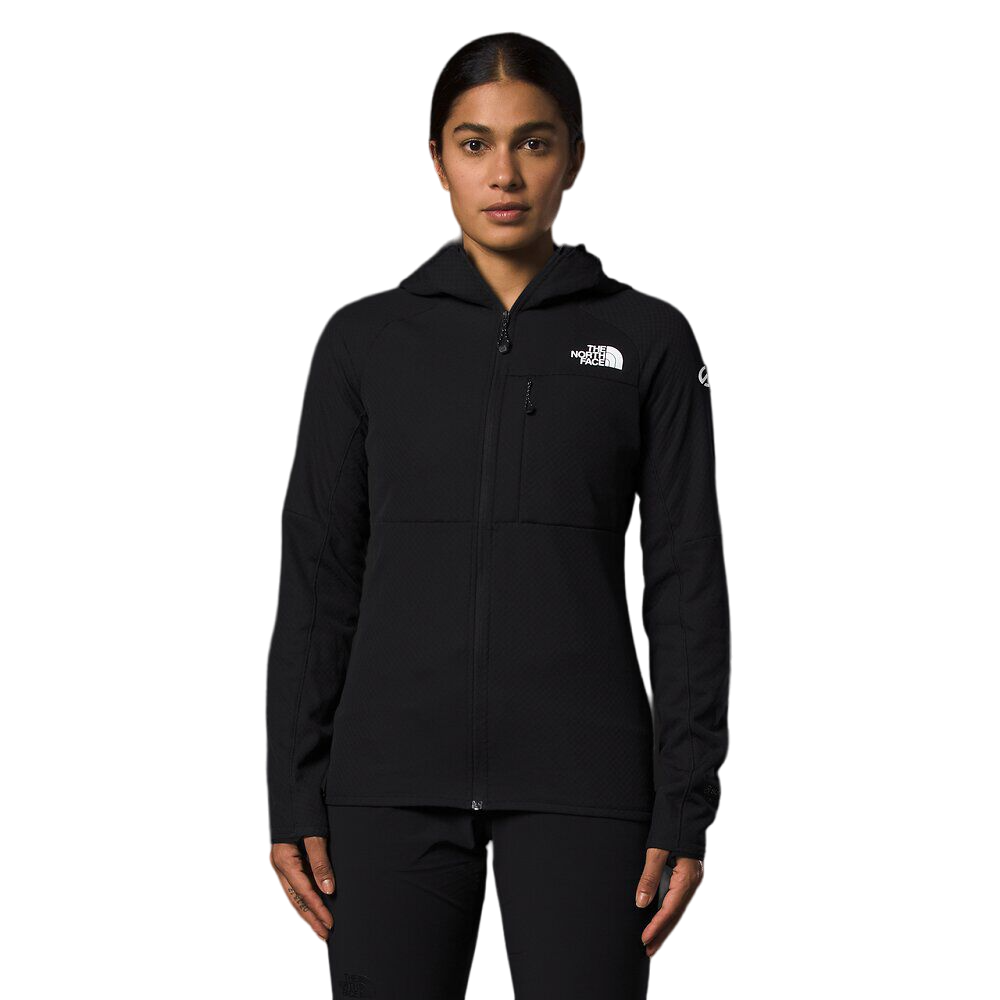 Womens The North Face Summit Futurefleece Black Full Zip Logo Hoodie