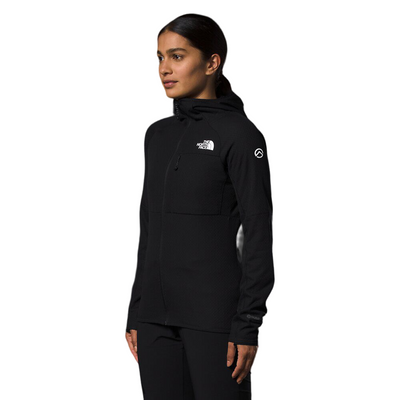 Womens The North Face Summit Futurefleece Black Full Zip Logo Hoodie