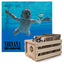 Crosley Record Storage Crate & Nirvana Nevermind - Vinyl Album Bundle