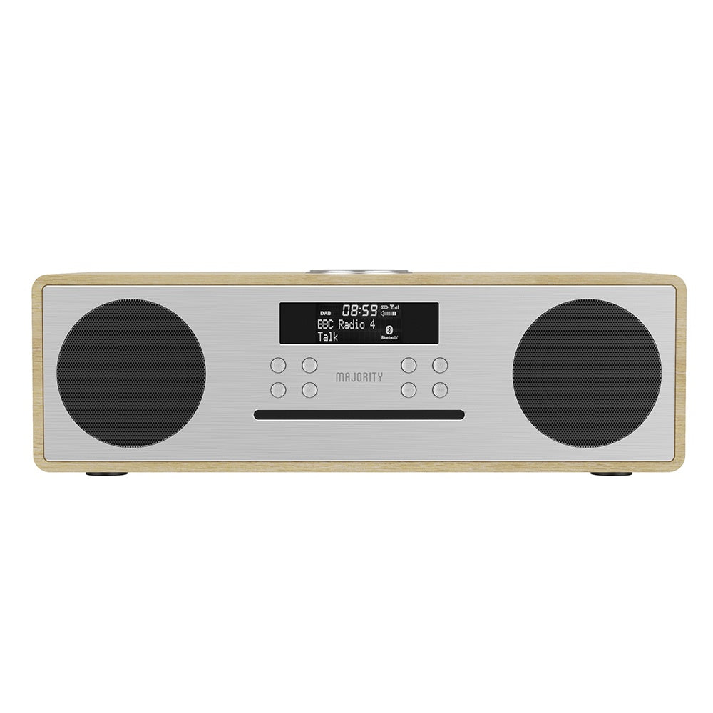 Majority Oakington Bluetooth, DAB Radio & CD Player-Oak