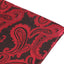 Mens Red & Black Paisley Pocket Square