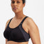 3 x Berlei Bra Womens Proelite Non-Contour Crop Black