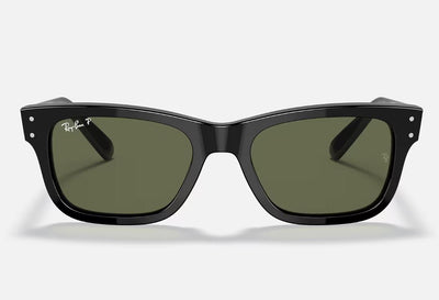 Mens Ray Ban Polarised Sunglasses Rb2283 Burbank Polished Black/Green Sunnies- M