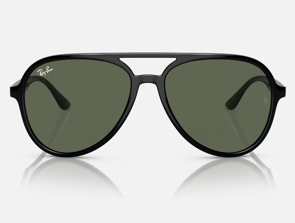 Unisex Ray Ban Sunglasses Rb4376 Polished Black/ Dark Green Sunnies