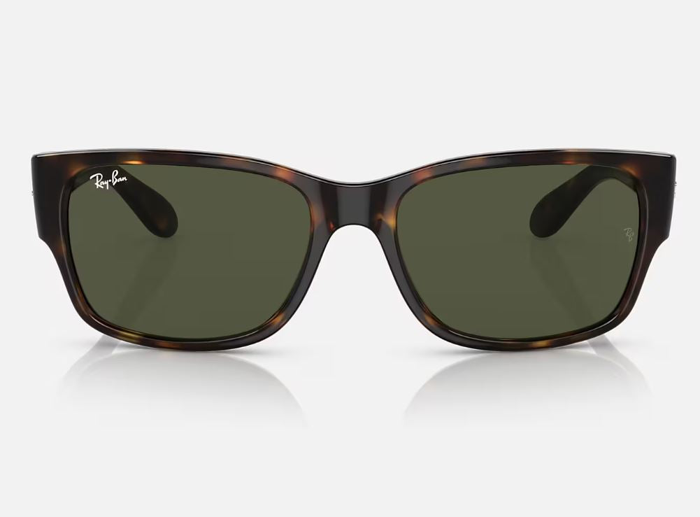 Unisex Ray Ban Sunglasses Rb4388 Polished Havana/ Green Sunnies - M