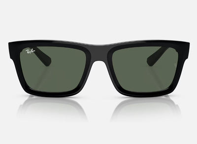 Unisex Ray Ban Sunglasses Rb4396 Warren Bio-Based Black/ Dark Green Sunnies - M