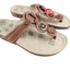 Womens Homyped Reece Tan Sandals Slip On Wide Shoes Flats
