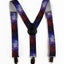 Boys Adjustable Galaxy Patterned Suspenders