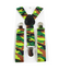 Boys Adjustable Army Lime Camouflage Patterned Suspenders