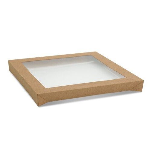 100 X Brown Kraft Disposable Catering Grazing Boxes Trays With Lids