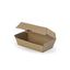50 X Regular Kraft Brown Disposable Snack Boxes Bulk Takeaway Box