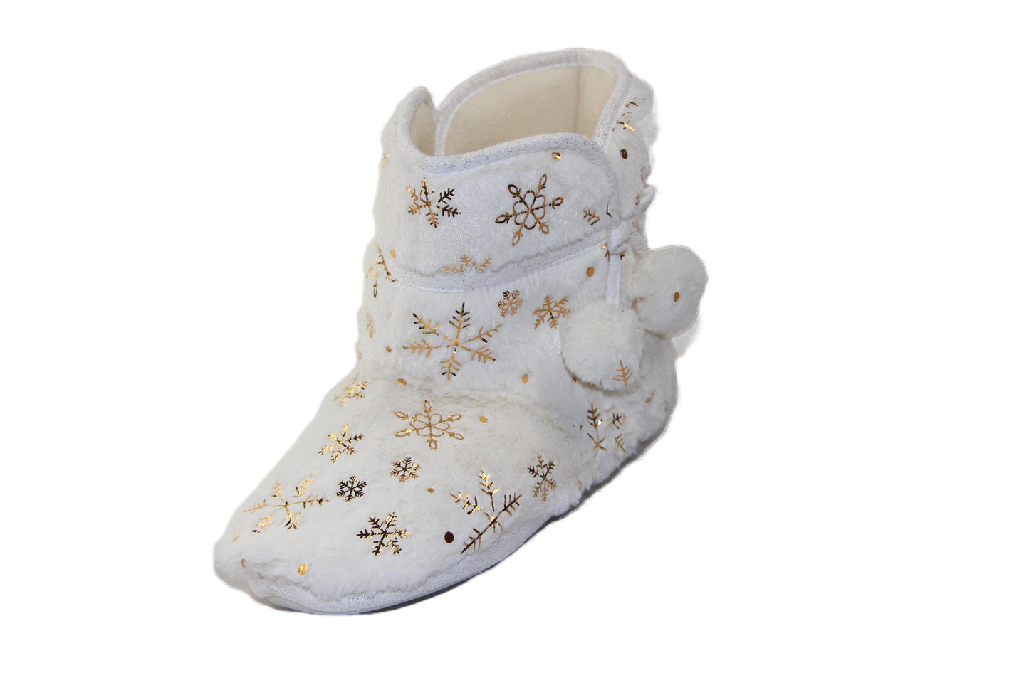 Womens Bellissimo Snow Boots White Slippers Winter Shoes