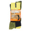 3 x Mens Bonds Explorer Tough Work Crew Cotton Socks - Black/Yellow