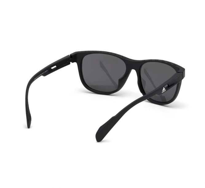 Mens Adidas Sunglasses Sp0022 Matte Black/ Grey Polarized Sunnies