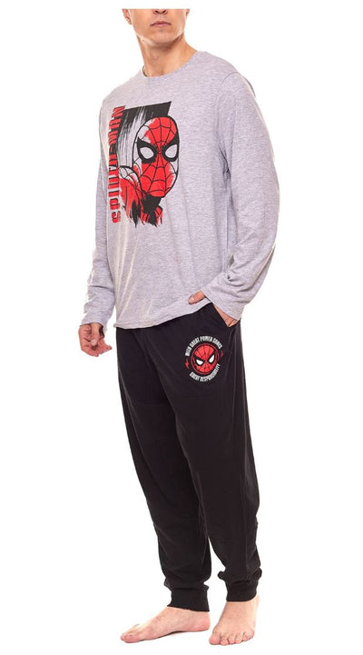 3 x Mens Spiderman Pyjamas Pyjama Tracksuit Adult Spider Man Sleep Set