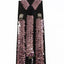 Adjustable 100cm Light Pink Mens & Womens Sequin Suspenders