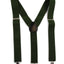 Wide Heavy Duty Adjustable 100cm Olive Adult Mens Suspenders