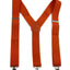 Wide Heavy Duty Adjustable 100cm Orange Adult Mens Suspenders