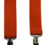 Wide Heavy Duty Adjustable 100cm Orange Adult Mens Suspenders