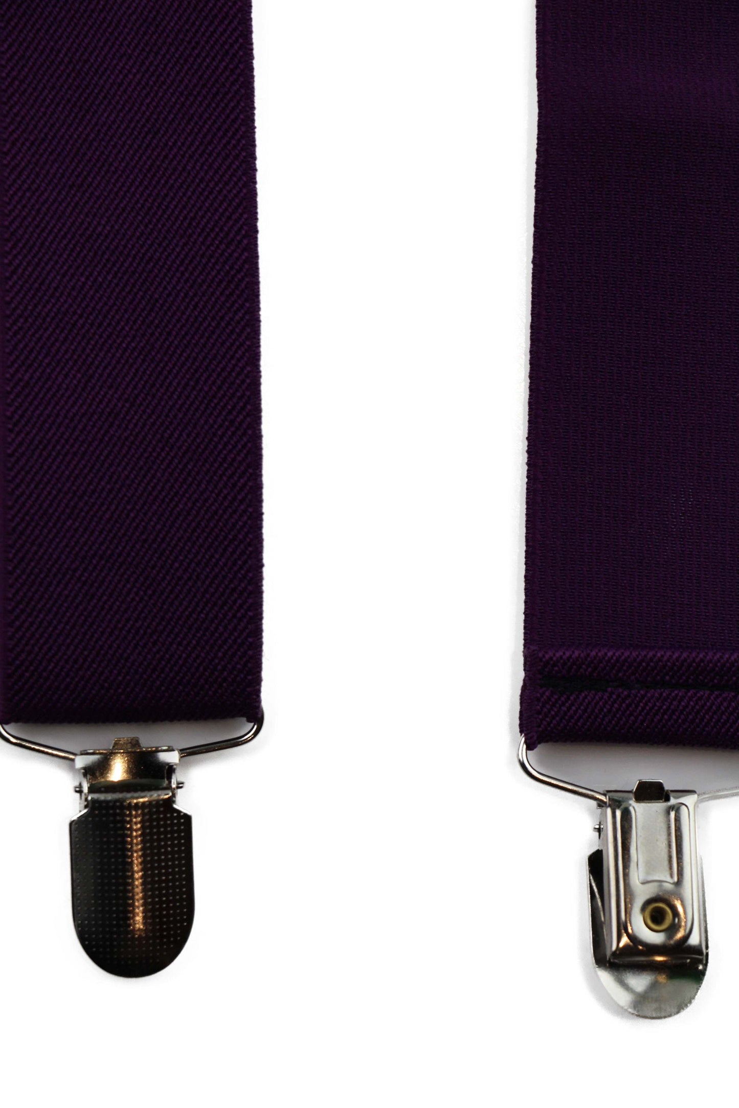 Wide Heavy Duty Adjustable 100cm Dark Purple Adult Mens Suspenders