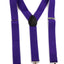 Wide Heavy Duty Adjustable 100cm Purple Adult Mens Suspenders