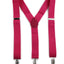 Wide Heavy Duty Adjustable 100cm Hot Pink Adult Mens Suspenders