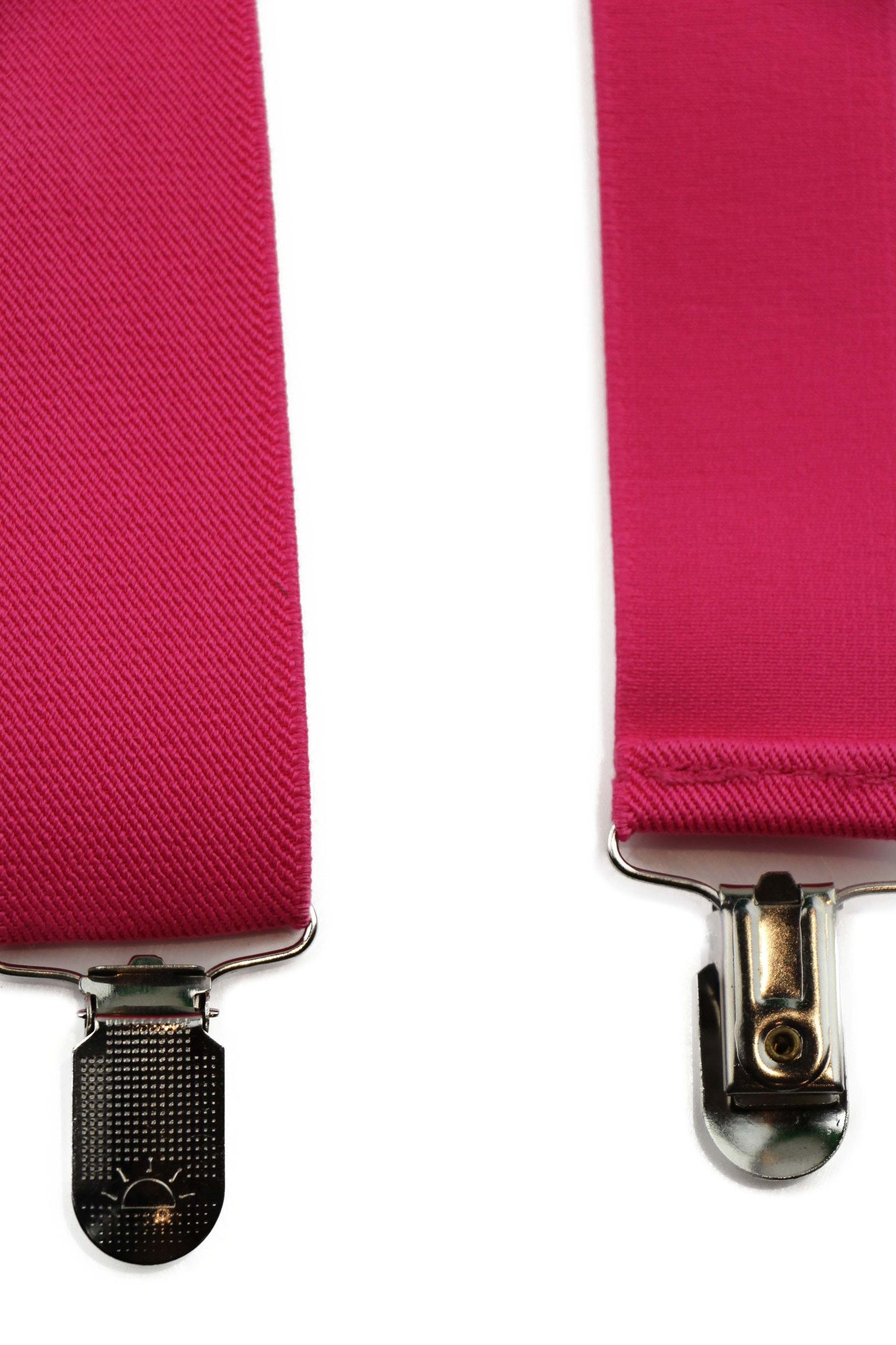 Wide Heavy Duty Adjustable 100cm Hot Pink Adult Mens Suspenders