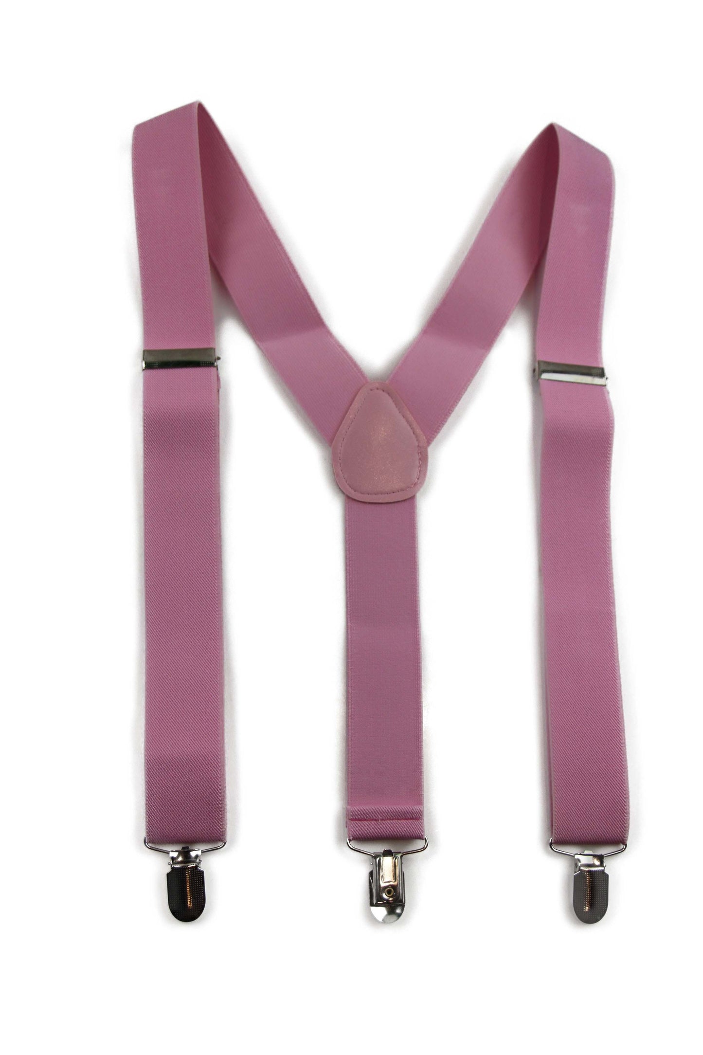 Wide Heavy Duty Adjustable 100cm Baby Pink Adult Mens Suspenders