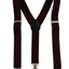 Wide Heavy Duty Adjustable 100cm Plum Adult Mens Suspenders