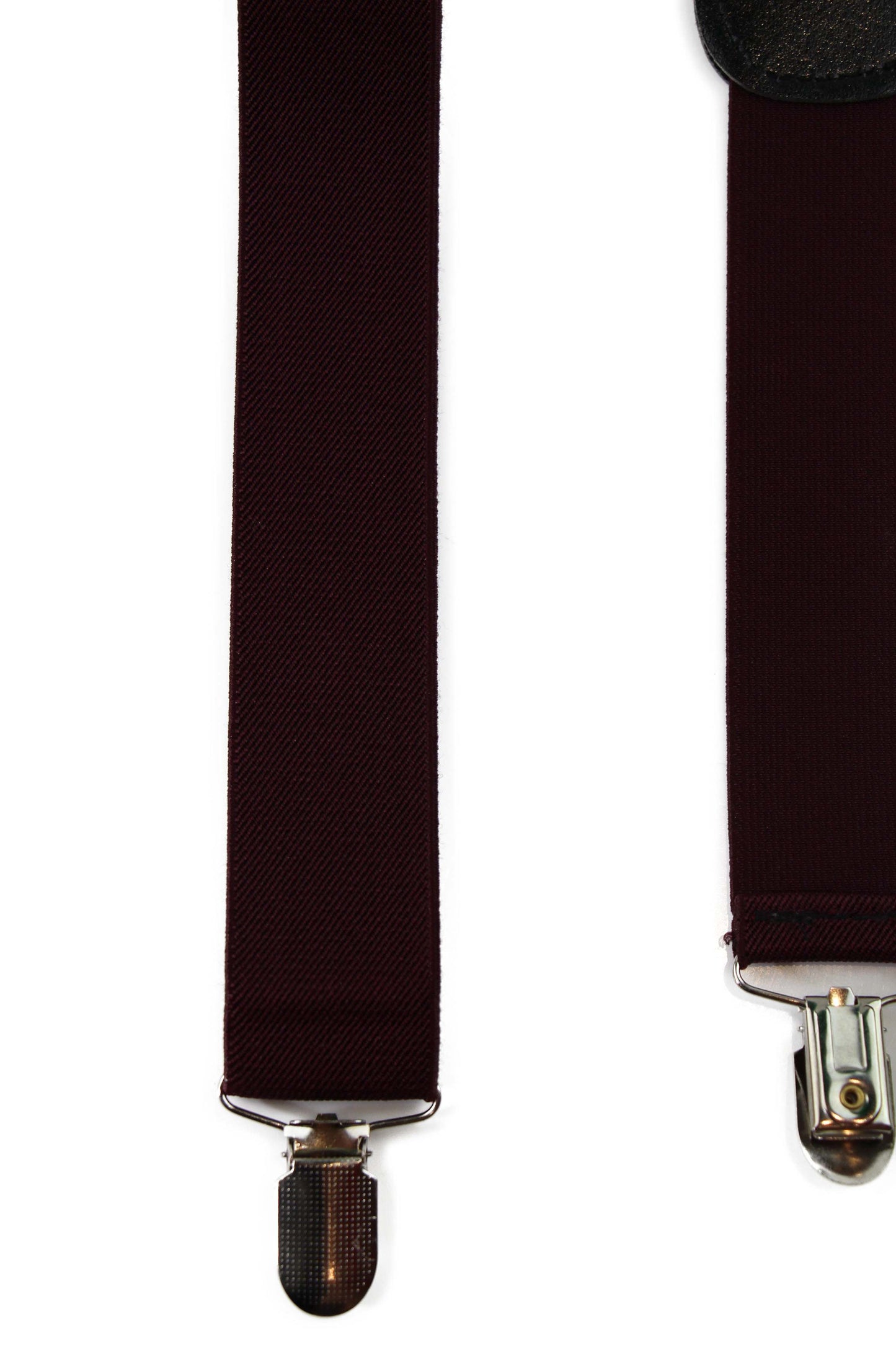 Wide Heavy Duty Adjustable 100cm Plum Adult Mens Suspenders