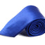 Mens Blue 8cm Plain Neck Tie