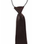 Kids Boys Dark Brown Elastic Plain Neck Tie