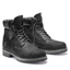 Timberland Mens 6-Inch Premium Black Nubuck Waterproof Boots