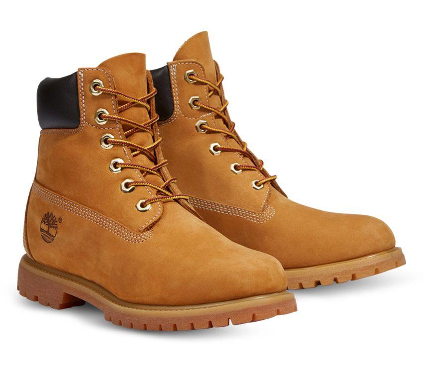 Timberland Womens 6-Inch Premium Wide Wheat Nubuck Waterproof Boots