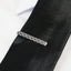 Mens Silver Diagonal Check Tie Clip Clasp