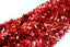 5 x Christmas Tinsel Thick Xmas Garland Tree Decorations - Red