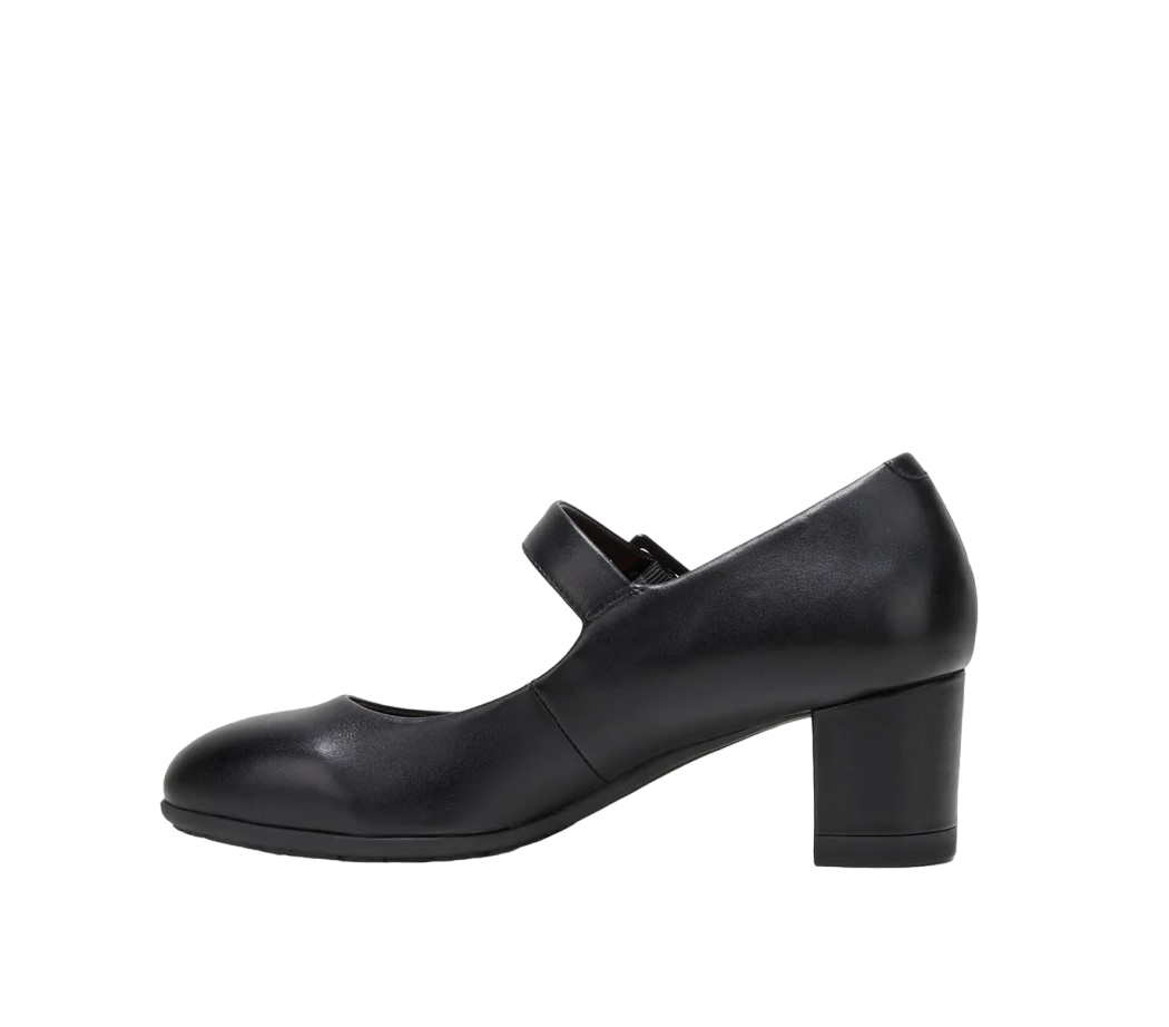 Womens Hush Puppies The Mary Jane Black Work Heel Shoes