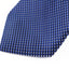 Mens Blue Black White 8cm Patterned Neck Tie