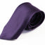 Mens Dark Purple & Black Striped Patterned 8cm Neck Tie