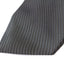 Mens Black Striped 10cm Classic Neck Tie