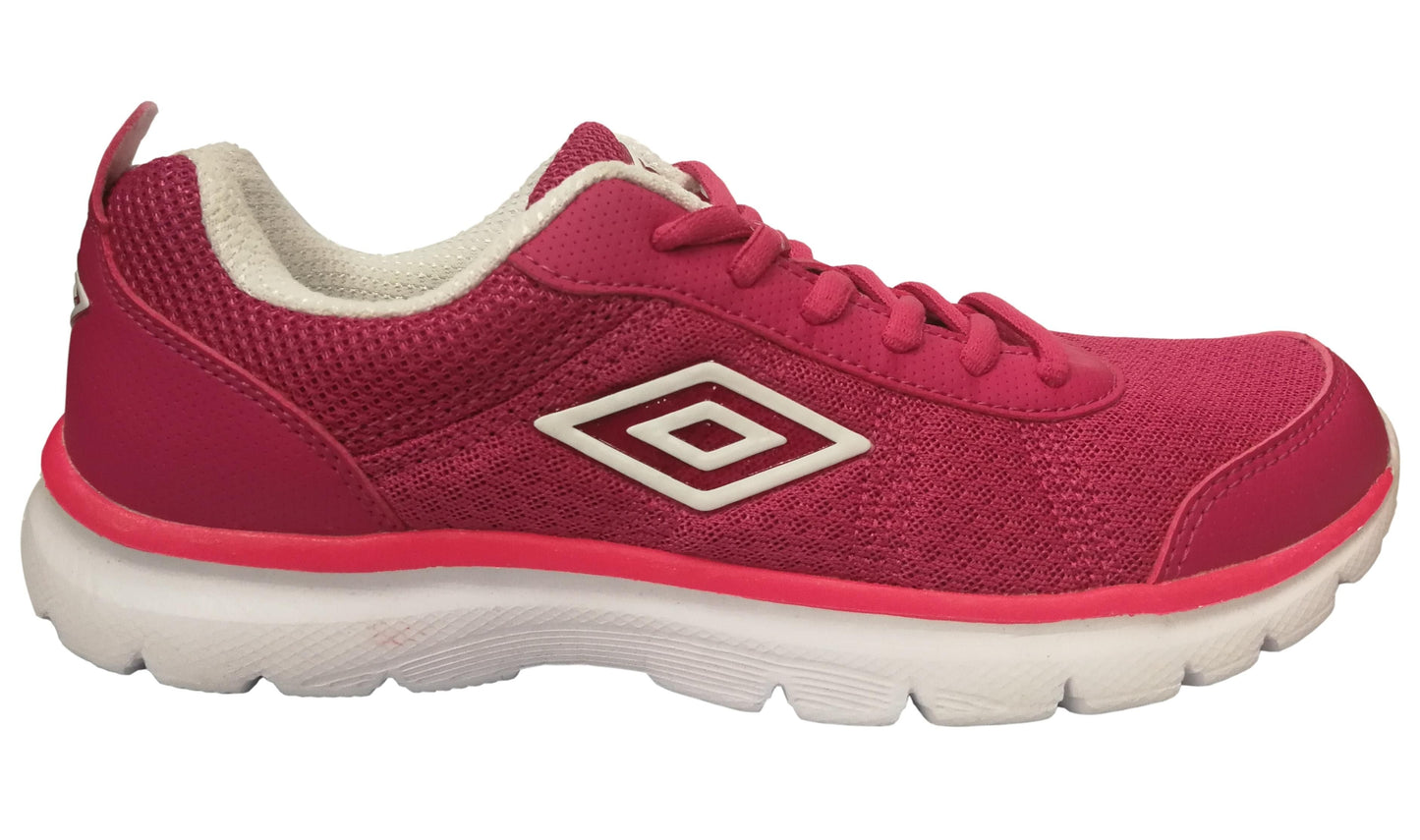 Umbro Salvador Womens Runners Running Shoes Fuchsia / White