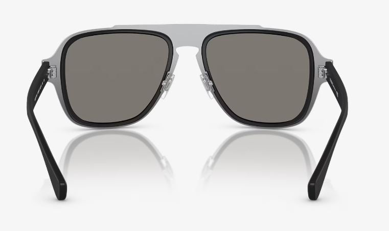 Mens Versace Sunglasses Ve2199 Matt Black/ Light Grey Mirror Silver Sunnies