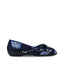 Grosby Womens Vera Comfortable Printed Slippers Navy